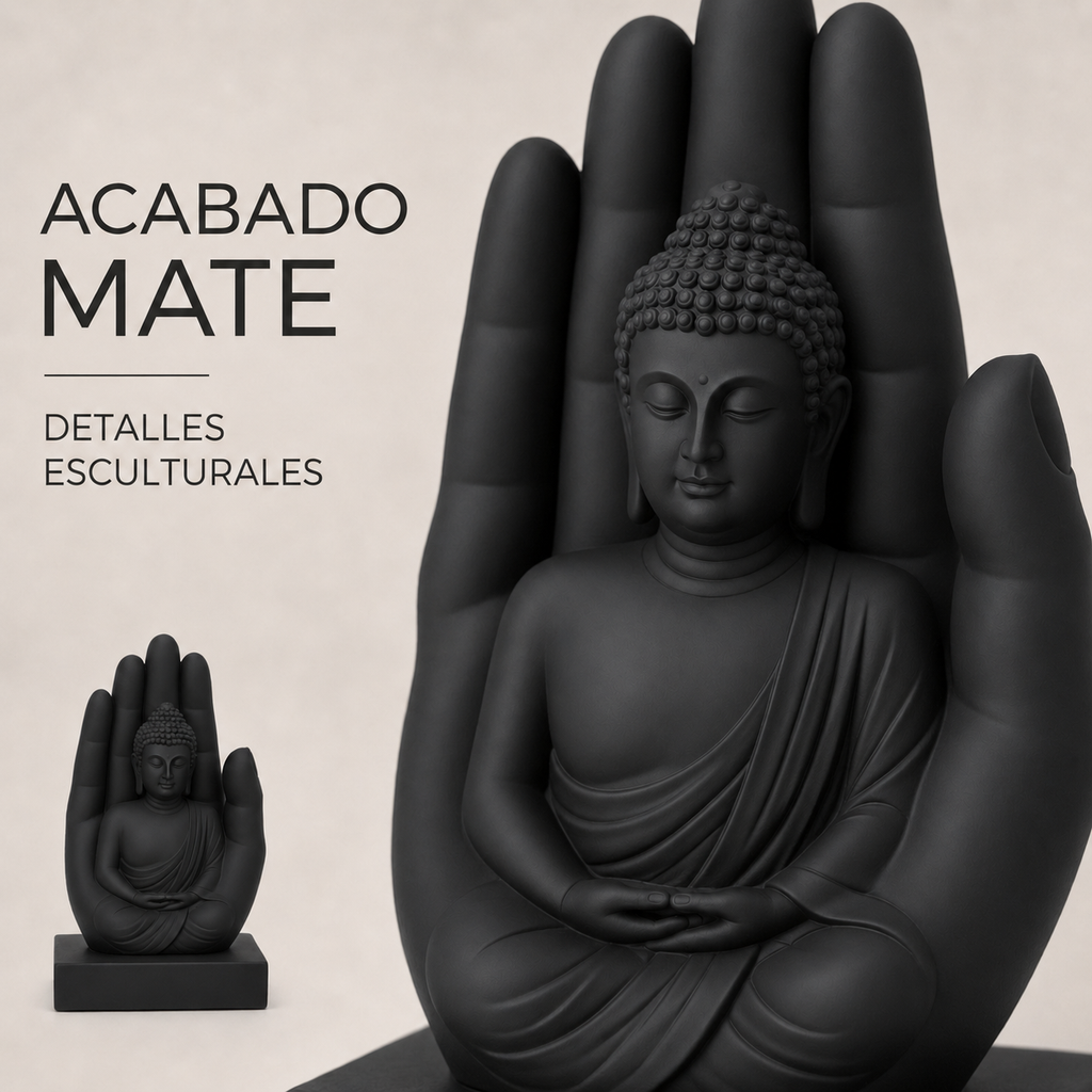 Estátua de Buda com a Mão