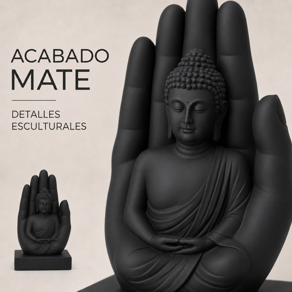 Estátua de Buda com a Mão