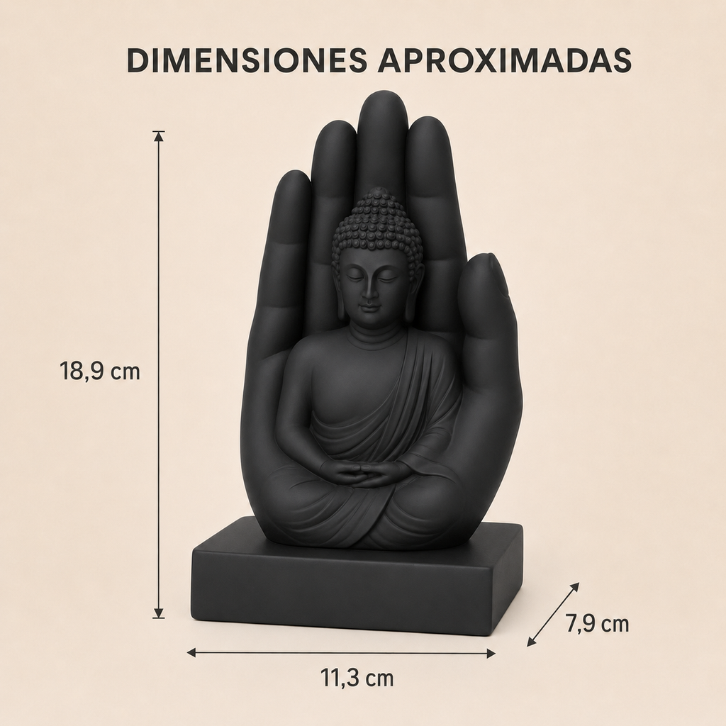 Estátua de Buda com a Mão
